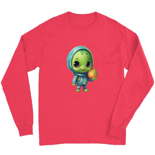 Sweet Alien Onion: Veggie Enchantment Long Sleeves