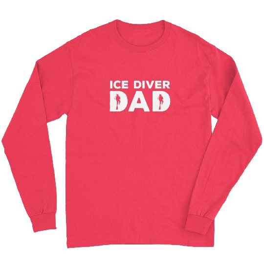 Funny Ice Diving Dad Diver Men Long Sleeves