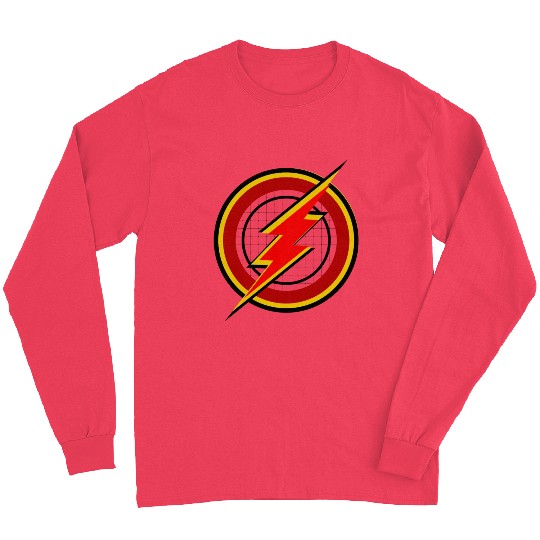 Red and yellow color Gorilla thunder circle design Long Sleeves