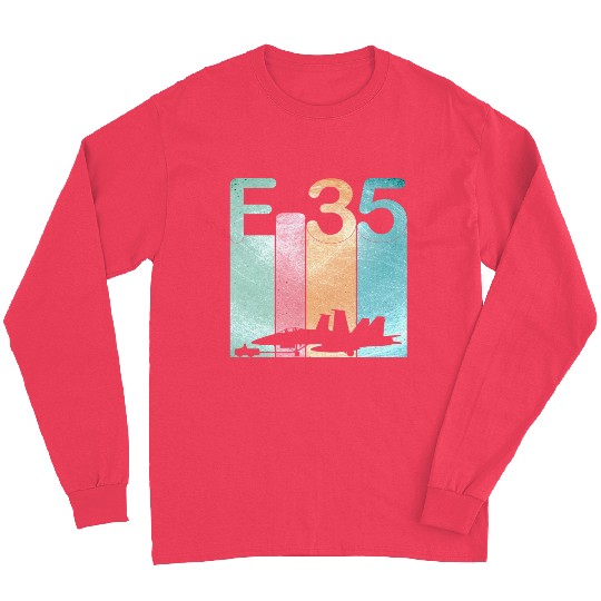 F35 Vintage Air Force Fighter Jets Long Sleeves