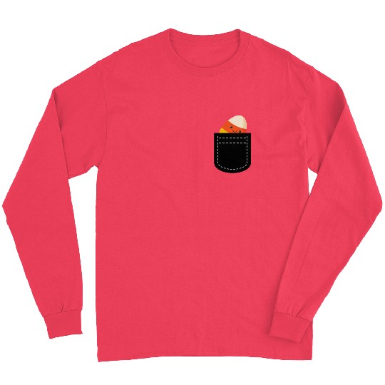 Cool Candy Corn For Men Women Pocket Candy Corn Long Sleeves