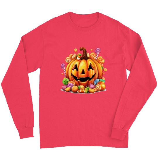 Funny Halloween Cute Pumpkin Sugar Spell Long Sleeves