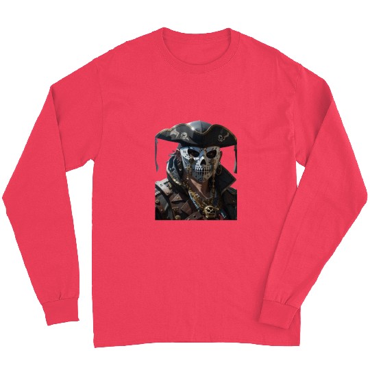 Masked Pirate Illustration Long Sleeves