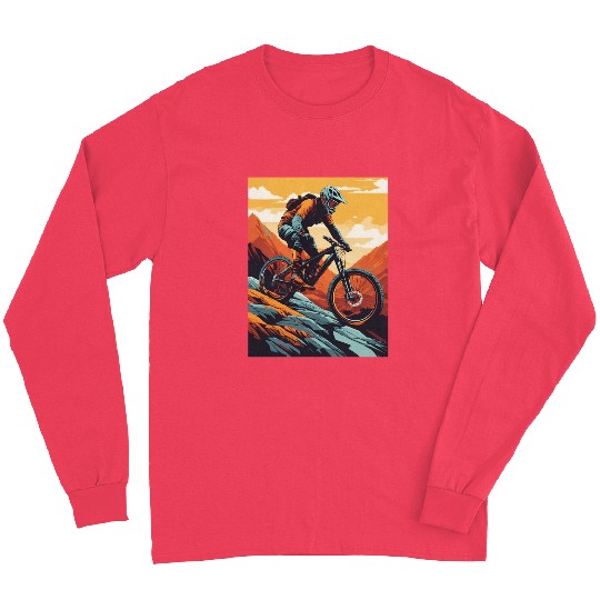 Downhill Delights: Mountain Bike Adventure Long Sleeves