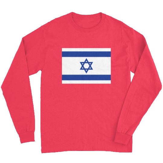 Israeli Flag with Star of David Design Long Sleeves