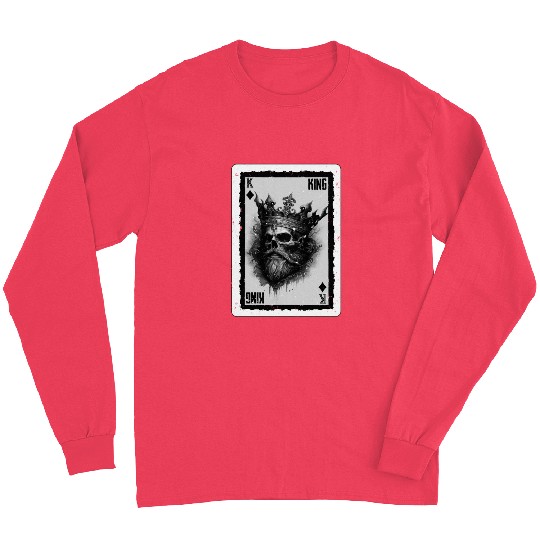 Gothic Card Game Halloween King of Clubs Long Sleeves