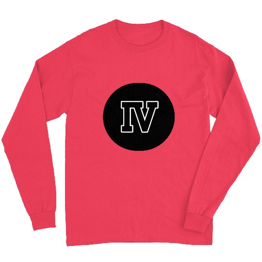 Written Greek Number 4 - Age Four Long Sleeves