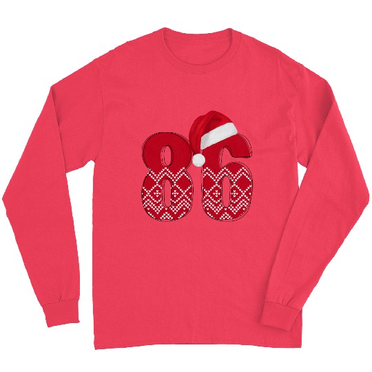86 Christmas Years - Number Eighty Six Long Sleeves