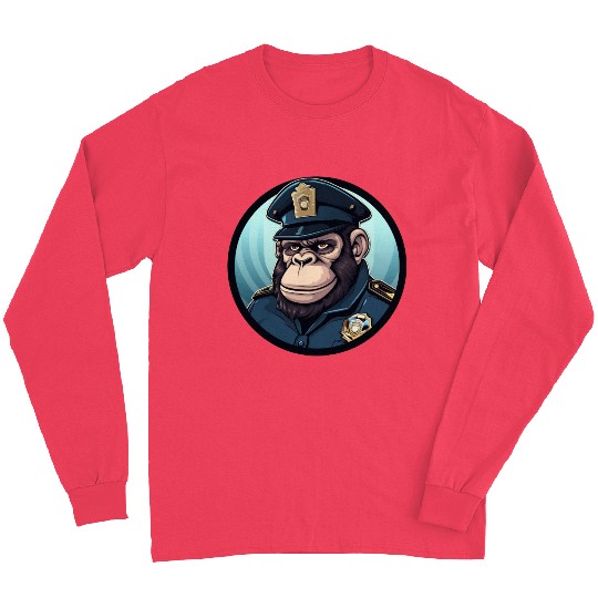 Police gorilla Long Sleeves