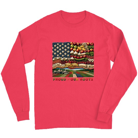 Roots of Pride: Eco-Friendly Harvest Flag Design Long Sleeves