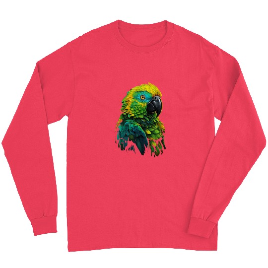 Macaw Parrot for a Bird Lover Animal Lover Long Sleeves