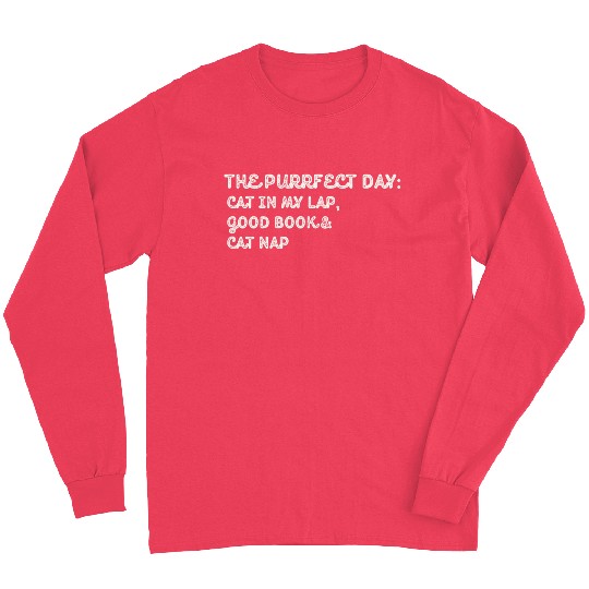 Cat in My Lap Book Catnap The Purrfect Day Long Sleeves