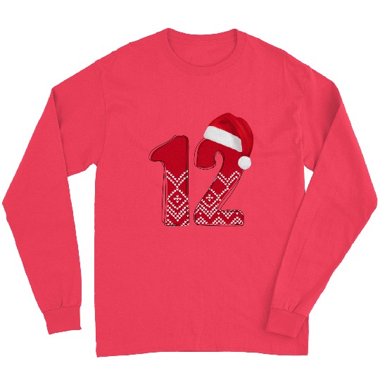 12th Wedding Anniversary Gifts - Number Twelve Long Sleeves
