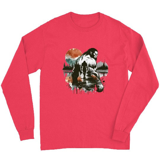An Ogre's Autumn Journey - Ink and Color Fusion Long Sleeves