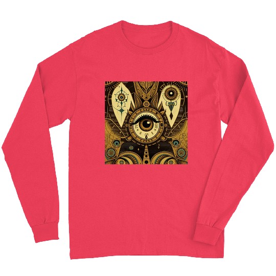 Abstract New Age 1920s Steampunk Design Long Sleeves