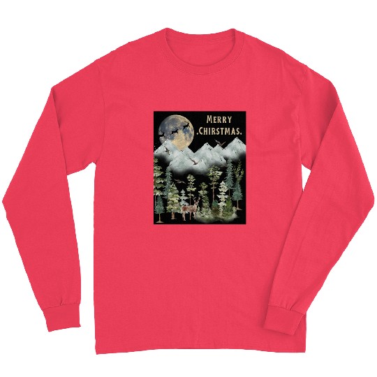 Merry Christmas 2 black (2) Long Sleeves