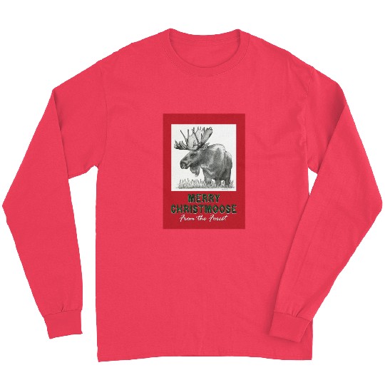 XMAS Card MOOSE Long Sleeves