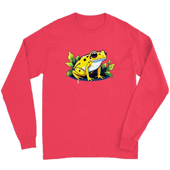 Golden Poison Frog Illustration Long Sleeves