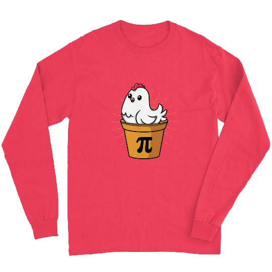 Chicken Pot Pie Funny Pi Day Math Equations Long Sleeves