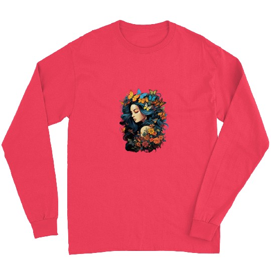 International Womens Day Woman Butterflies Long Sleeves