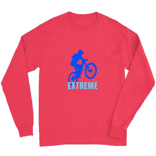 Mountain Bike (blue and light blue design) Long Sleeves