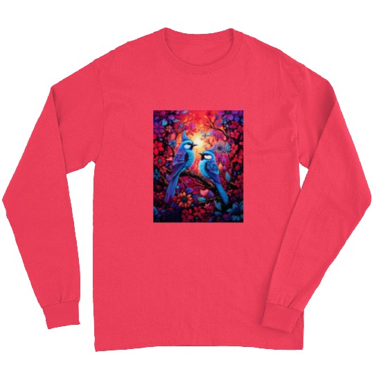 Blue Birds Long Sleeves
