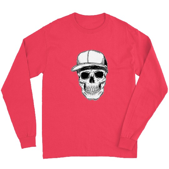 Vintage Skull Gangster use Cap Long Sleeves