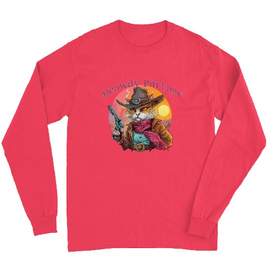 Purrfect Outlaw Showdown - Meowdy Partner Long Sleeves