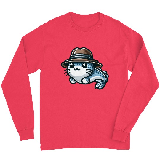 Stylish Catfish with Hat Long Sleeves