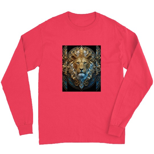 1920s Art Deco lion, gold Long Sleeves