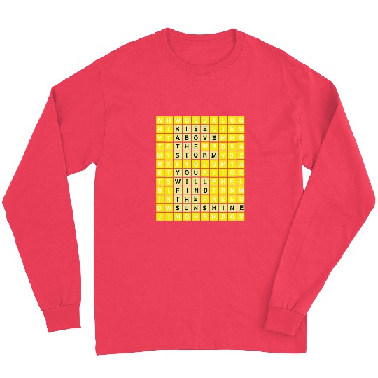Rise Above The Storm Puzzle Design Long Sleeves