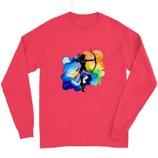 Color splash zodiac: Sagittarius Long Sleeves