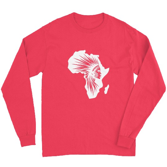 Strong Warrior Jewelry Africa Warrior Silhouette Long Sleeves