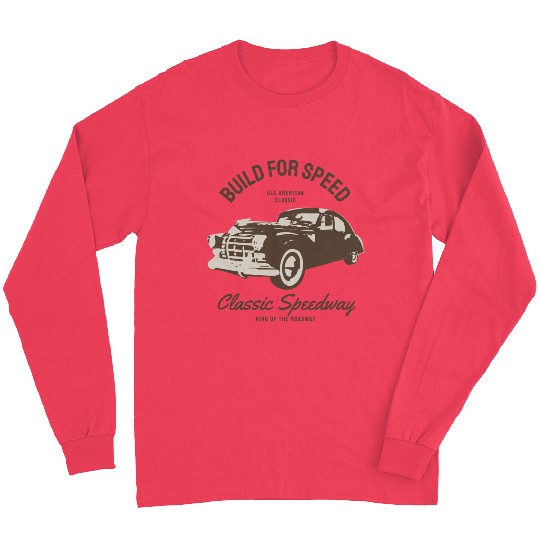 Build for speed, classic speedway Long Sleeves