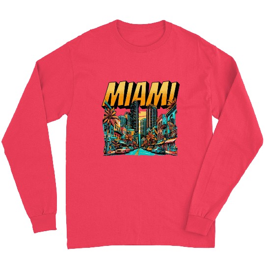 Miami Vibes: Tropical Paradise Long Sleeves