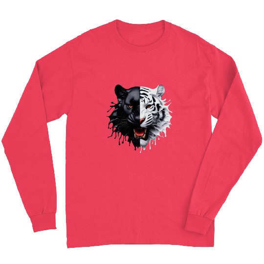 3D realistic black panther & Leopart Design Long Sleeves