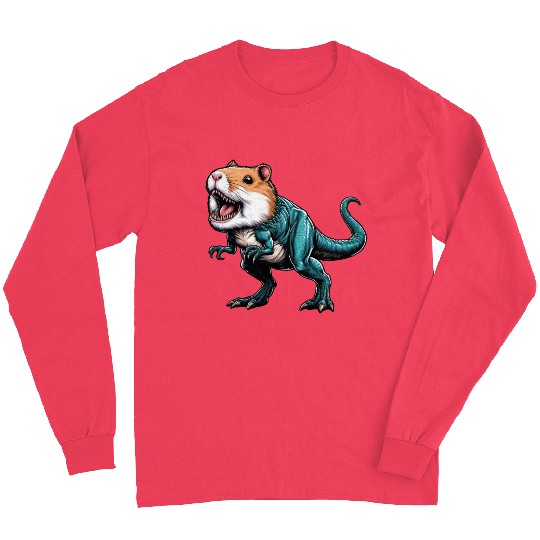 T-Rex Hamster Hybrid: Fantastic Mythical Creature Long Sleeves