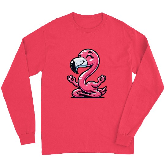 Flamingo Yoga Meditation Relaxation Long Sleeves