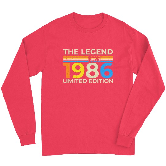 The Legend 1986 Logo Design Limited Edition Long Sleeves
