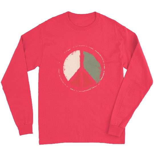 Free Palestine - Peace Symbol Long Sleeves