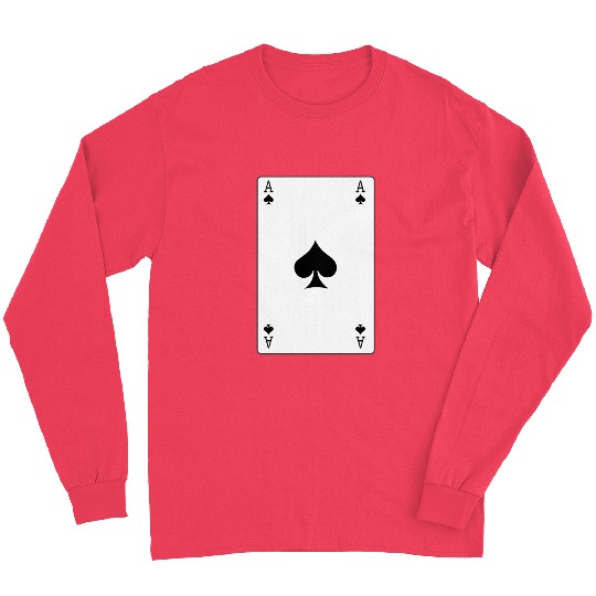 Spades Ace playing card Long Sleeves