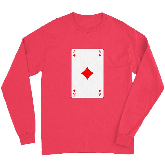 Diamonds Playing card ace Long Sleeves