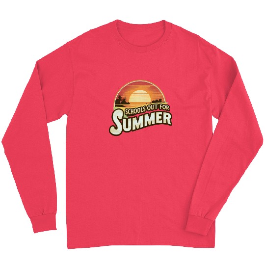 Retro Schools Out For Summer Last Day Of School Long Sleeves