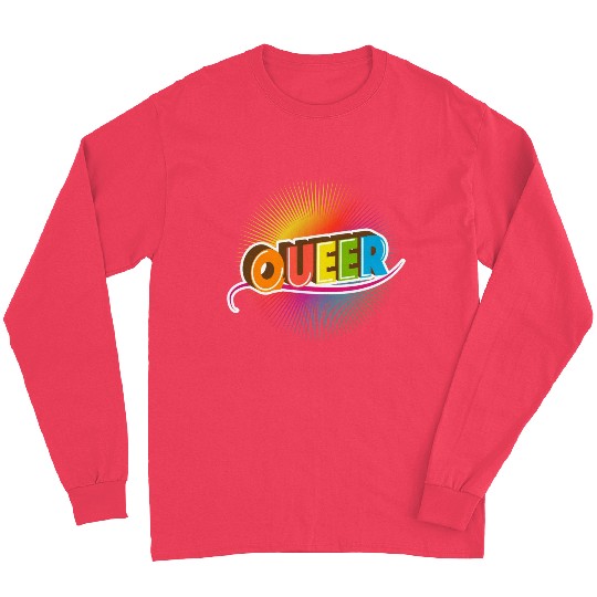Queer Typo for Pride Month Equal Rights LGBTQ Long Sleeves