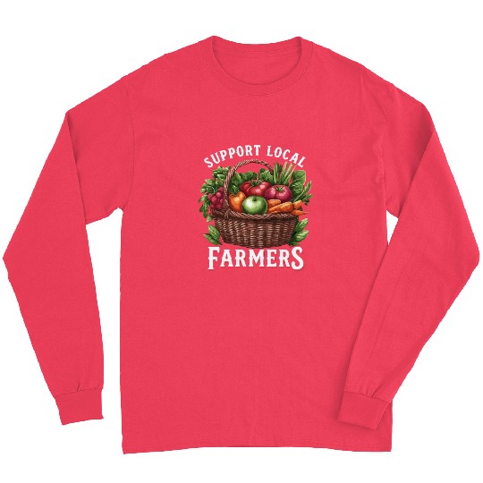 Farmers Market Farmer Agriculture Farming Food Long Sleeves