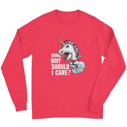 And Why Should I Care ? hand puppet Unicorn Long Sleeves