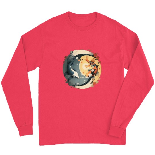 Japanese Koi Fish Yin Yang Long Sleeves