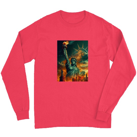 Statue of Liberty in New York USA Long Sleeves