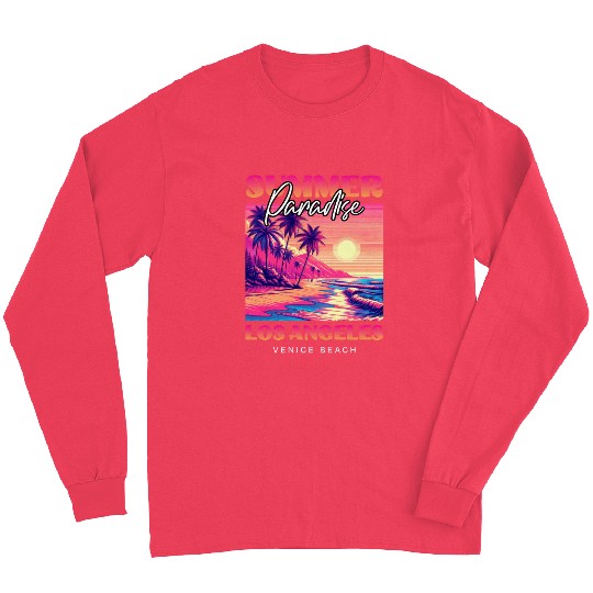 Summer Paradise Los Angeles Venice Beach Long Sleeves