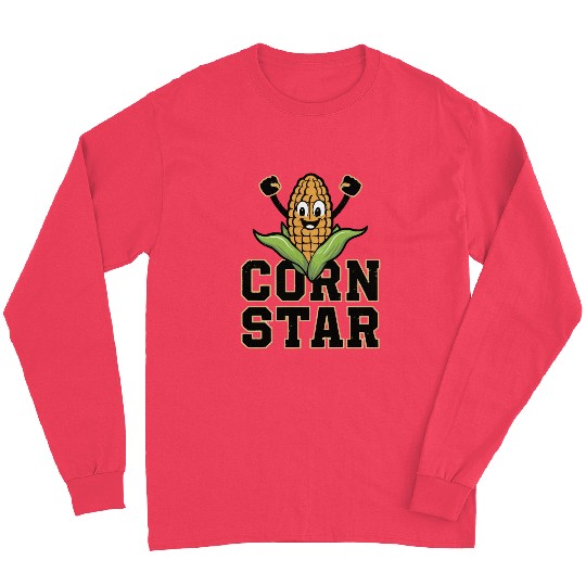 Funny Farm Food Long Sleeves Corny Cob Farmer Corn Star